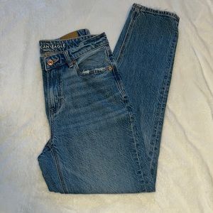 American Eagle v-rise mom jean